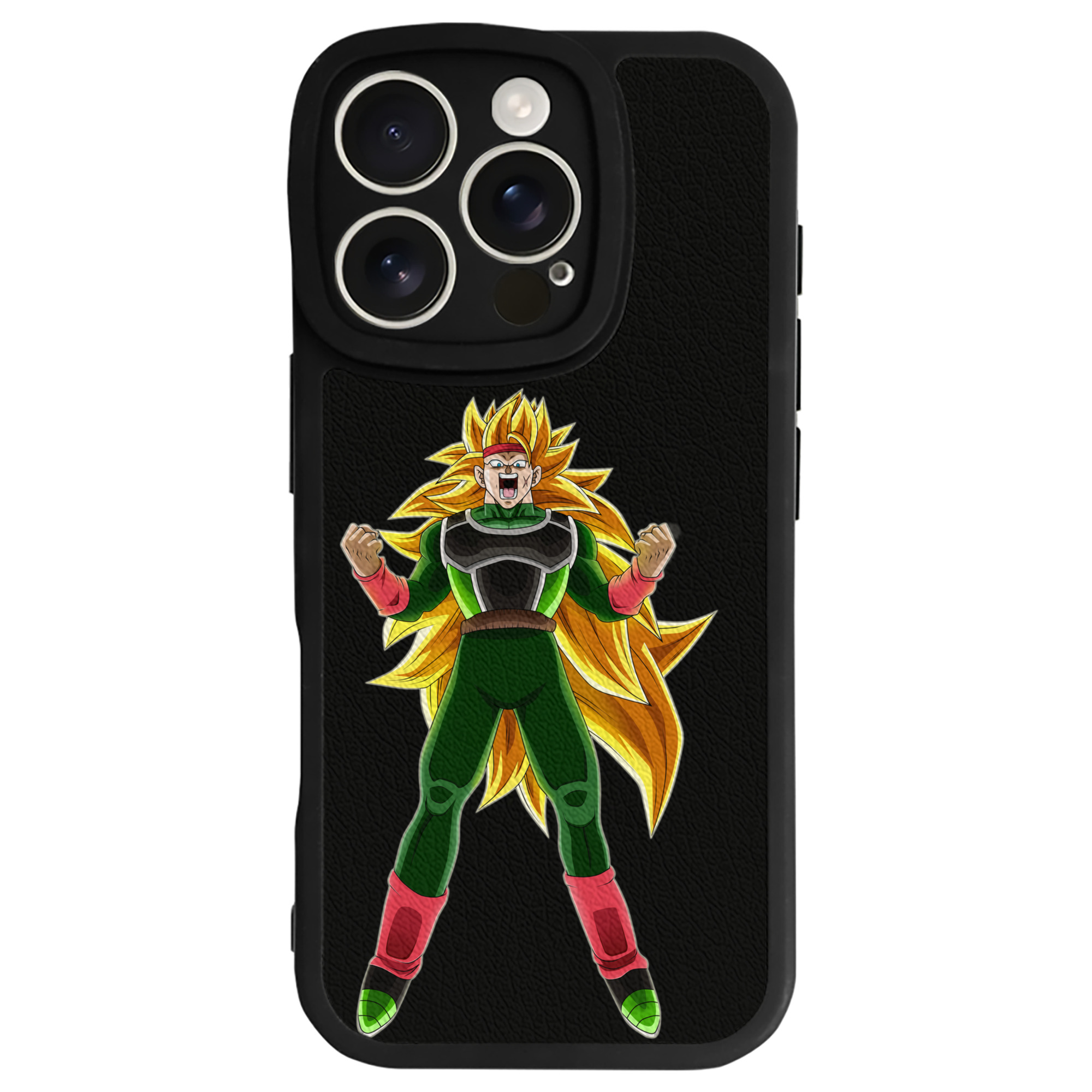 （画像用） ドラゴンボール ブロリー DRAGON BALL Broli 【iPhone 16シリーズ対応】シリコンスマホケース（レザー調） 材質：シリコン
